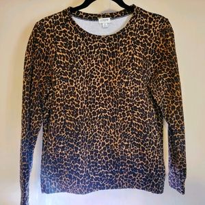 J Crew Leopard Print Sweater